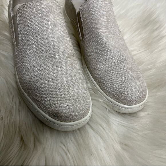Vince Verrell Light Gray Fabric Slip On Sneakers Size 8.5 - Picture 4 of 8